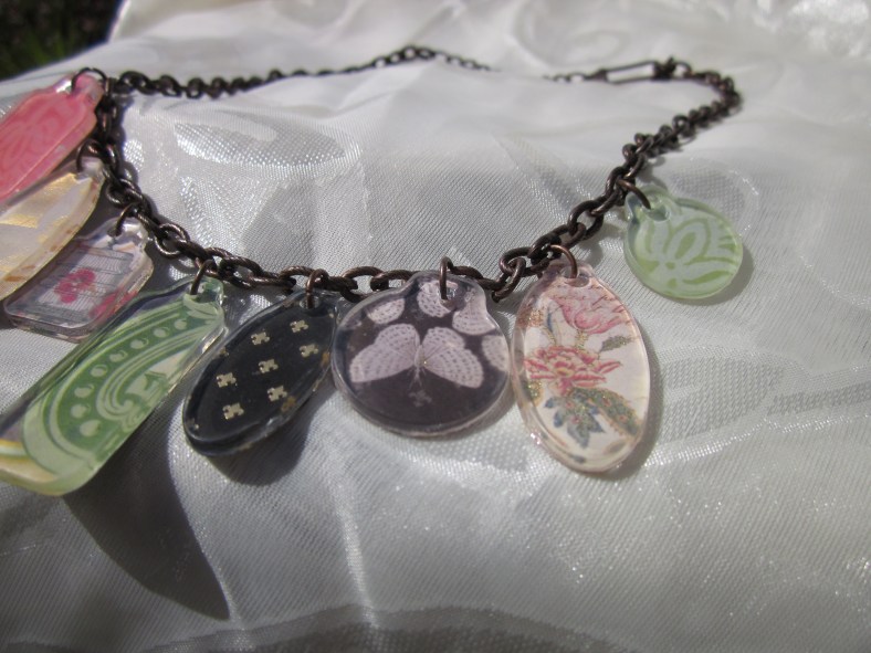 Scrapbook tags necklace