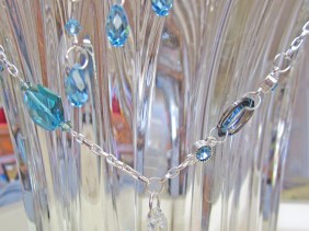 swarovski crystal starfish, large sea blue and green crystals, cosmic oval