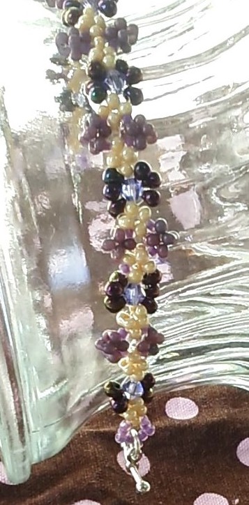 purple daisy bracelet